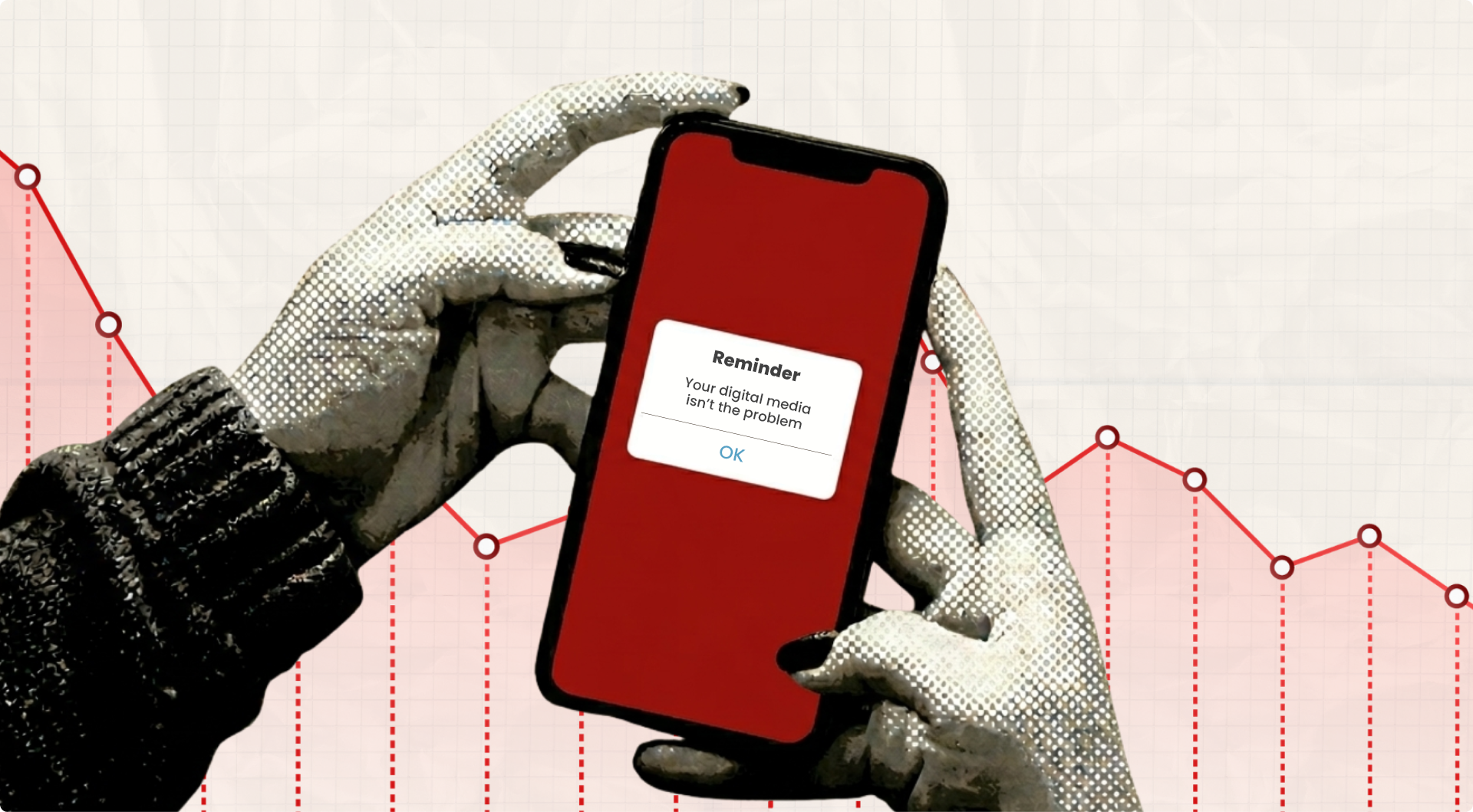 A smartphone showing an ad click transitioning into a focused landing page